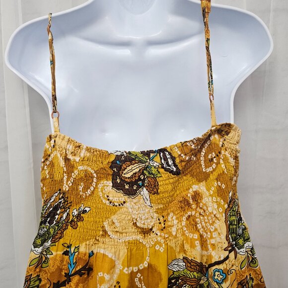 Speed Control Dress Babydoll Y2K Boho Floral Midi Tiered Sleeveless L - Picture 8 of 12